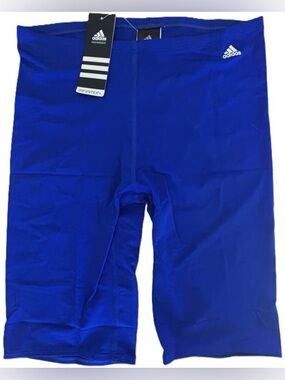 Men's adidas Solid Cobalt Blue Infinitex Jammer Swimwear Size 34 NWT